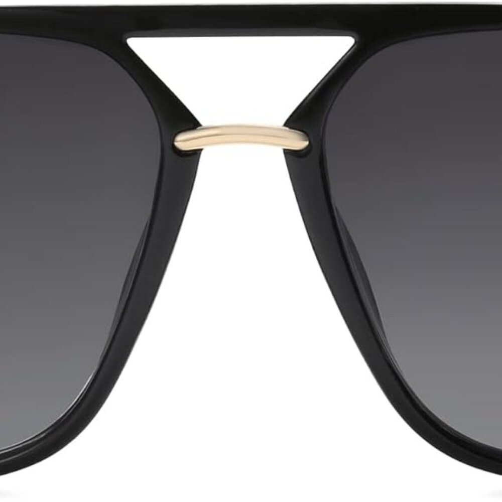 Sunglasses for Women & Men, Square, Retro, Polarized Lens, Trendy Aviator, 90s S